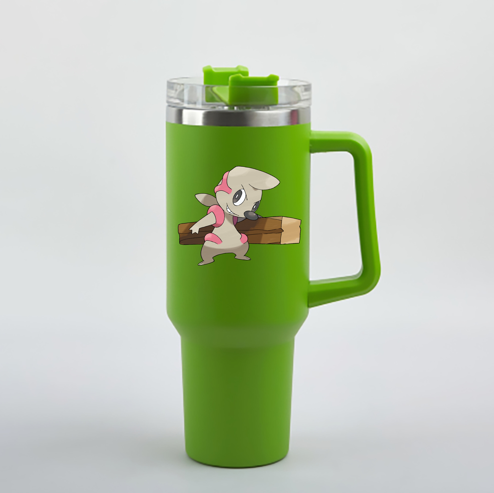 （画像用） ポケットモンスター Pokémon 1200mL車用タンブラー - クリスタルステッカー（プラスチックストロー付き）